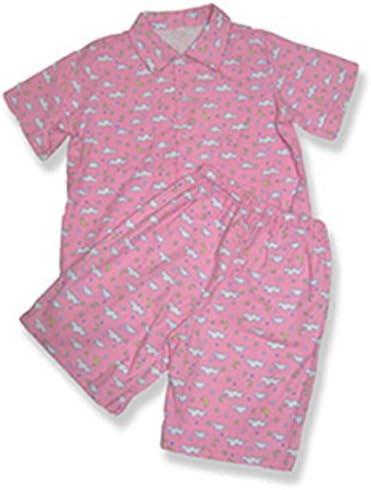 The Bear Mill Little Girls Flannel Pajamas Large Pink