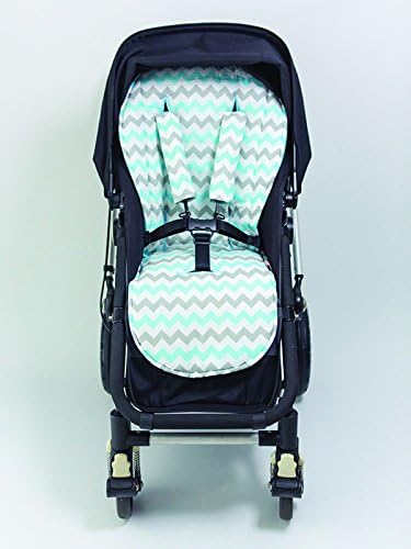 Bambella Designs Stroller Liner - Chevron Aqua