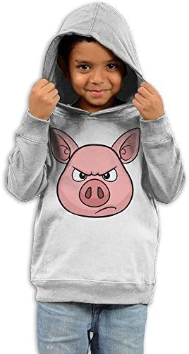 Unyiqun Angry Pig Toddler Hoodies - Soft and Cozy Hooded Sweatshirts 2 Toddler White