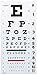 Graham-Field 1240 Grafco Snellen Eye Chart, Plastic with Non-Reflective Matte Finish, 22