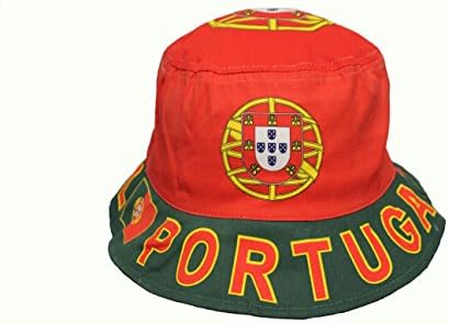 Country Flag Portugal Bucket Hat World Cup Cap. Adults Size 59 cm OR 7 3/8"