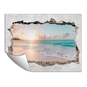 Wall Paper Small Wall Mural Creative 3D Photo Wall Art Removable Wall Decoration for Bedroom Living Room - 24x32 inches