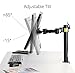 AmazonBasics Single Monitor Stand – Height Adjustable Arm Mount, Steelthumb 4