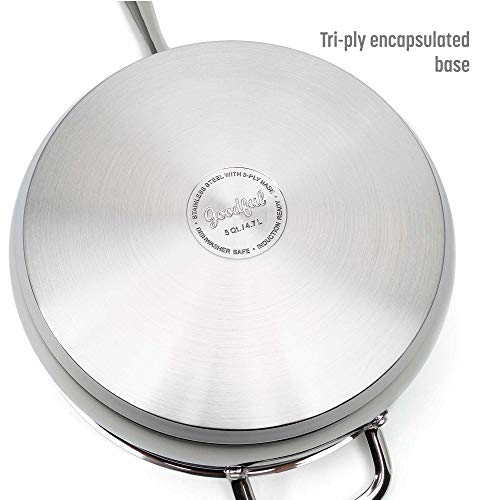 Goodful Stainless Steel Jumbo Cooker with Stainless Steel Lid, Fast and