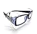 3 Pairs Safety Glasses Side Shields,Slip-On Side Shields for Safety Glasses,Slip-On Clear Side Shield for Added Protection on Safety Glasses (Clear)