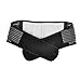 TINKSKY Portable Adjustable Elastic Infrared Self-Heating Magnetic Therapy Back Waist Support Lumbar Brace Belt Double Pull Strap Lower Pain Massager - Size XL (Black)