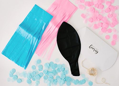 Gender Reveal Balloon Kit with Confetti and Tassels