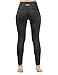ODODOS Women's High Waisted Yoga Pants with Pocket, Workout Sports Running Athletic Pants with Pocket, Full-Length,SpaceDyeCharcoal,Small