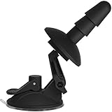 Doc Johnson Vac-U-Lock Accessories - Deluxe Suction Cup Plug - Swivels and Bends for Custom Positioning of Your Vac-U-Lock Dildo - Ultra Strong Suction to Most Smooth Surfaces - Black