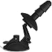 Doc Johnson Vac-U-Lock Accessories - Deluxe Suction Cup Plug - Swivels and Bends for Custom Positioning of Your Vac-U-Lock Dildo - Ultra Strong Suction to Most Smooth Surfaces - Black