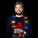 Windy City Novelties 20 Pack LED Christmas 9 Bulb Necklace with 6 Light Dynamic Modes for Adults and Kids Christmas Parties