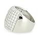 Sterling Silver Paved CZ Dome Ring, 7