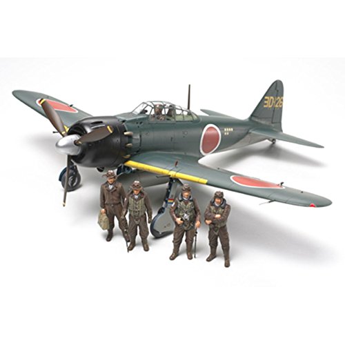 TAMIYA 61103 Mitsubishi 61103-1:48 Japanische A6M5/5a Zero Fighter, Modellbau, Plastik Bausatz, Basteln, Hobby, Kleben…