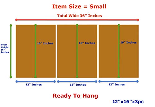 image for PEACOCK JEWELS Premium Quality Canvas Printed Wall Art Poster 3 Pieces