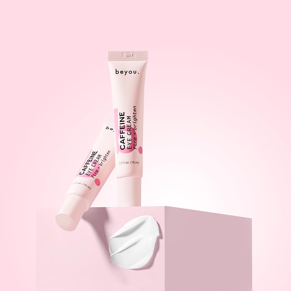 Beyou Brightening Eye Cream – K-Beauty Caffeine & Hyaluronic Acid Gel – Reduces Puffiness, Dark Circles & Fine Lines – Sensitive Skin Safe – Clean, Made in Korea – 0.5 oz