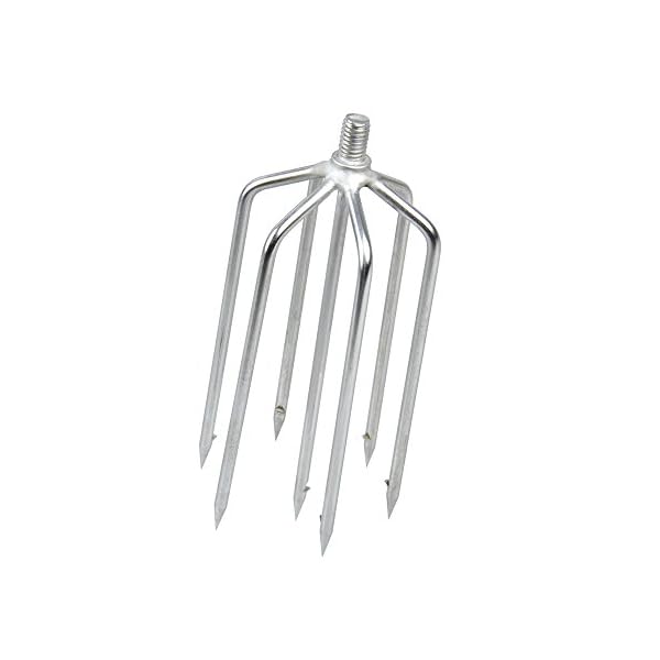 Cyfie-Barbed-Steel-7-Prong-Tine-Harpoon-Fishing-Spear-Gig-Gaff-Fork-Hook-with-8mm-Screw-for-Frog