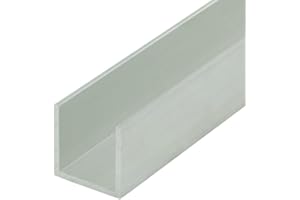 Outwater Mill Finish 5/8'' Inside Dimension Aluminum U-Channel 48'' Length (Pack of 3) Alu570-M C-Channel