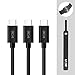 VCE USB C Cable, Matte Aluminum Housing(3.3FT+5FT+6.6FT) Type C to USB 3.0 Cable
