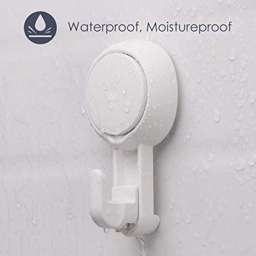 3 Suction+Cup+Hooks+Removable+Bathroom