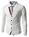 TheLees Mens Casual Slim Fit Check Patched 52 Cardigan