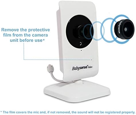babysense video baby monitor 3.5 inch screen with 2 cameras