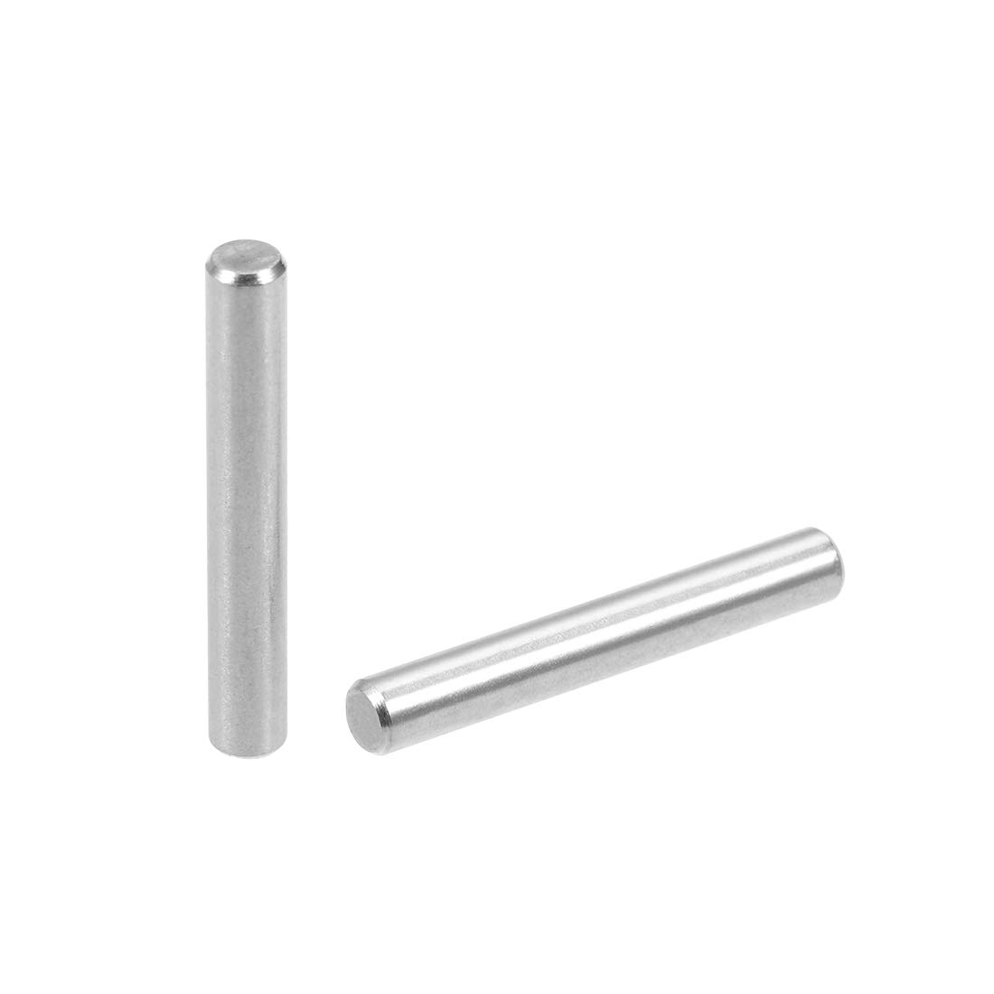 sourcing map 50Pcs 4mm x 28mm Dowel Pin 304 Stainless Steel Shelf Pegs Support Shelves Silver Tone