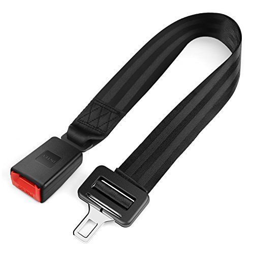 INTEY Car Seat Belt Extender Extension Safety Belt Adjustable 3 - 24 Inch, Auto Longer Seat Lap Belt Clip, Metal Tongue Buckle 21mm Wide Type A INTEY Car Seat Belt Extender Extension Safety Belt Adjustable 3 - 24 Inch, Auto Longer Seat Lap Belt Clip, Metal Tongue Buckle 21mm Wide Type A