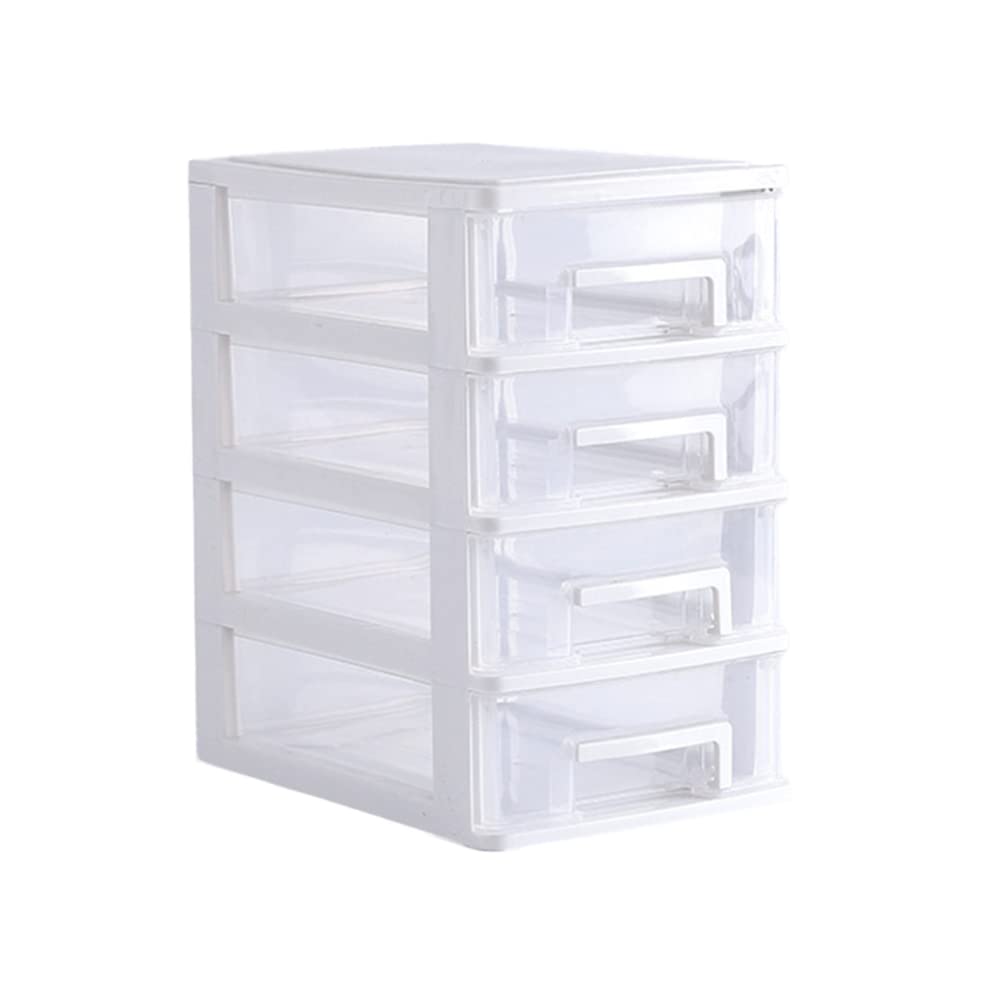 STOBOK Plastic Storage Bins Storage Drawer, 4