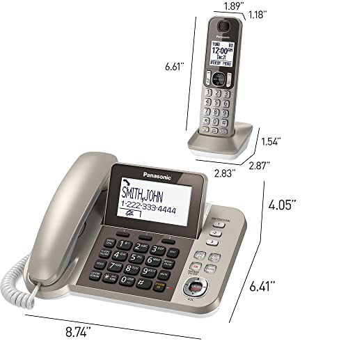 PANASONIC Corded/Cordless Phone System with Answering Machine and One
