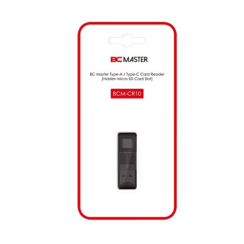 BC Master USB Type-C Card Reader to Micro SD Reader Flash Memory Card Reader for New MacBook, ChromeBook Pixel, Nexus 5X 6P, LG G5, Nintendo Switch