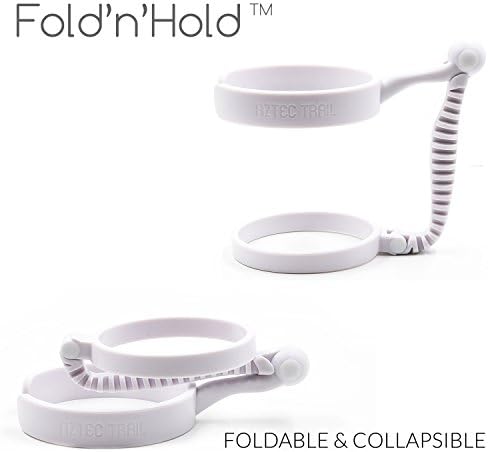 Aztec Trail Fold'n'Hold Foldable and Collapsible Handle for 20 and 30 ounces Tumblers, White