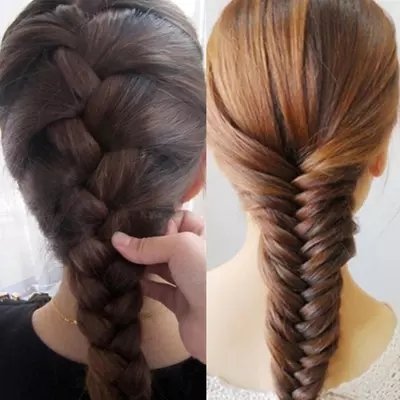 usongs Hair styling Hair styling kit Variety curlers pull hair pins lovely hair braider student personality - Thumbnail 3