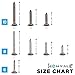304 Stainless Steel Phillips Flat Head Screw 300 Pcs