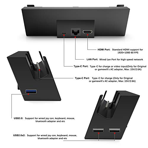 Switch TV Dock with LAN Port Centeni Switch Docking Station