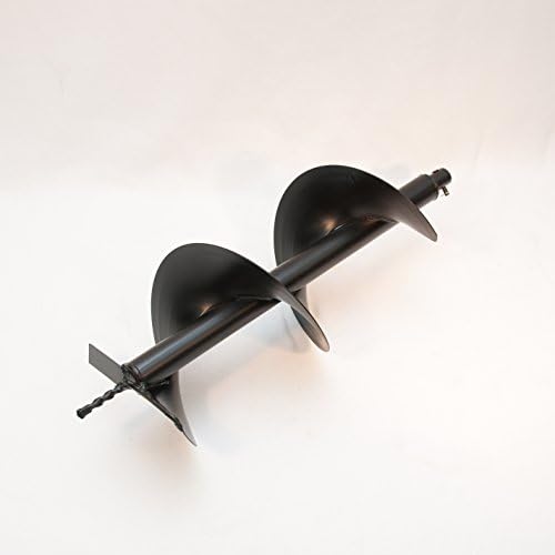 10" Diameter Auger/Drill for Hand Held Post-Hole-Diggers, Ice Fishing Auger w/ 3/4" Mounting Shaft