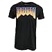 Doom Video Game Gradient Logo Men's Black T-Shirt