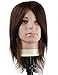 Kalyx Cosmetology Male Mannequin Head with 100% Human Hair for Barber Shops Cutting Practicing Brown Natural Hair(w/o Beard)