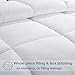 EASELAND All Season Twin/Twin XL Size Soft Quilted Down Alternative Comforter Reversible Duvet Insert with Corner Tabs,Winter Summer Warm Fluffy,White,64x88 inches