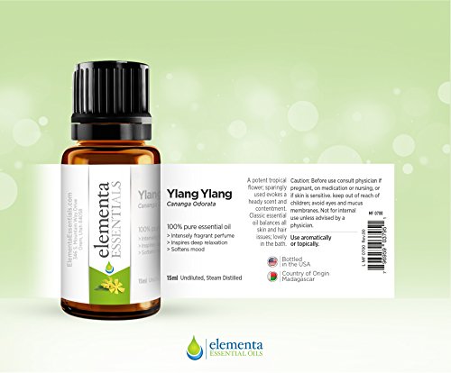 Ylang Ylang Cananga Odorata Essential Oil |100% Pure Therapeutic Grade Undiluted Organic Natural for Aromatherapy Diffuser, Skin and Relaxation