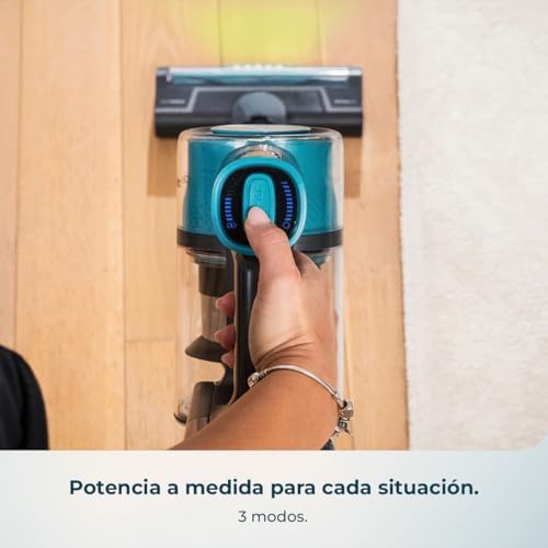 Aspiradora Escoba sin Cable Conga Rockstar P50 Neo. 80AW, 20000Pa, Motor BDLC con 265W, Autonomía 50mins en Modo Eco, Depósito 1200 ml, Cepillo Mixto con HairOut, Antienredos