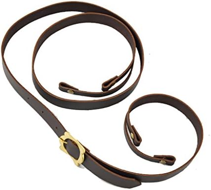 Lord Of Battles Leather Roman Sword baldric - Brown - Left Hip baldric