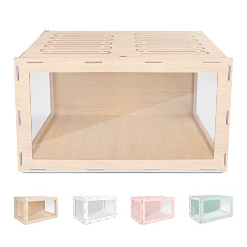 Niteangel Hamster Cage MDF Aspen Bigger World For Dwarf Syrian Hamsters Degus Mices Or Other