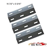 Vicool hyJ934A, 3-pack Stainless Steel Heat Plate Replacement for Ducane Gas Grill Models.