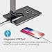 IMIGY Aluminum Alloy LED Desk Lamp with USB Charging Port, 9W Dimmable Office Lamp, Slide Touch Control with Stepless Adjustable Brightness and 3 Color Modes, Black