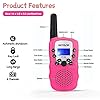 Retevis-RT388-Kids-Walkie-Talkies-PMR446-8-Channels-Pink-Walkie-Talkie-for-Girls-Flashlight-VOX-Children-Toy-Gifts-for-Kids-Easter-EggsPink1-Pair Retevis RT388 Walkie Talkies for Kids, Long Range 8CH Toy Gifts for 3-12 Years Old Boys Girls, with Backlit LCD…