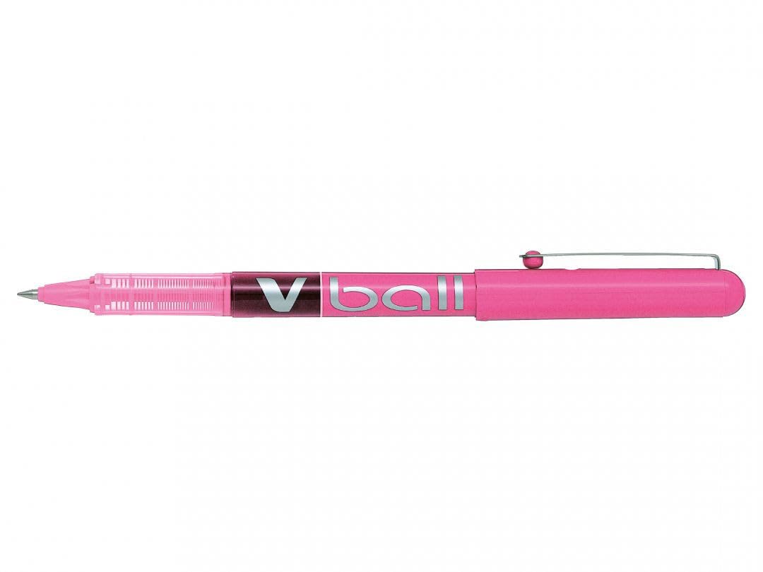 Pilot Vball 5 Liquid Ink Rollerball 0.5 mm tip (Single Pen) - Pink