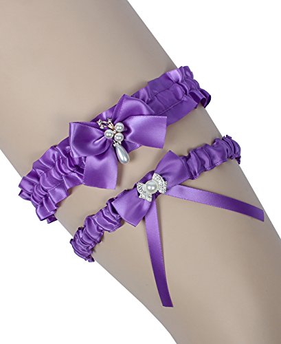 Merryjuly Throw Away And Keep One Satin Wedding Bridal Garter