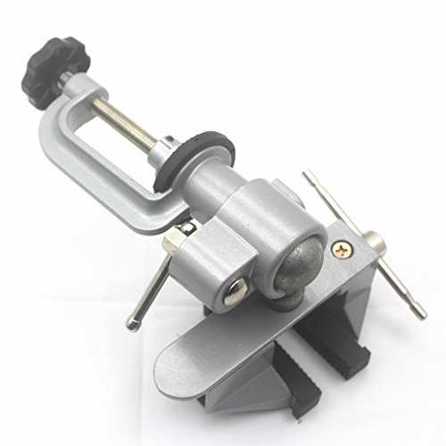 PANGOLIN Universal Bench Vise 360Â° Swivel with Desk Clamp, Aluminum Table Vise Rubber Covered Ideal for Woodworking, Mental,Hobby,Craftsmanship Multi-role Tools