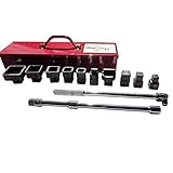 Cleanout Plug Wrench set with Box and Swivel Handel, Made in USA, Steel