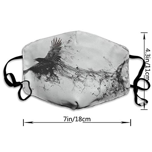 Sam-Uncle Anti Dust Face Mouth Cover Mask Ink Eagle Drawing Anti Pollution Breath Healthy Mask